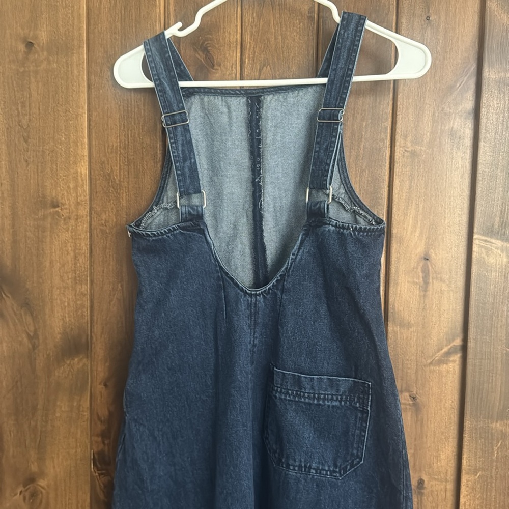 NWT Free People Dex Denim pocket midi dress Sz XS - Picture 5 of 6